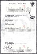 Hoodia Certificate